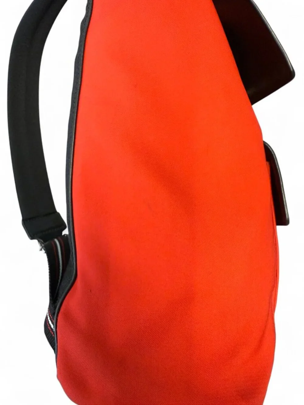 Christian Dior Leather and Canvas Bumblebee Leather Backpack with the Rucksack